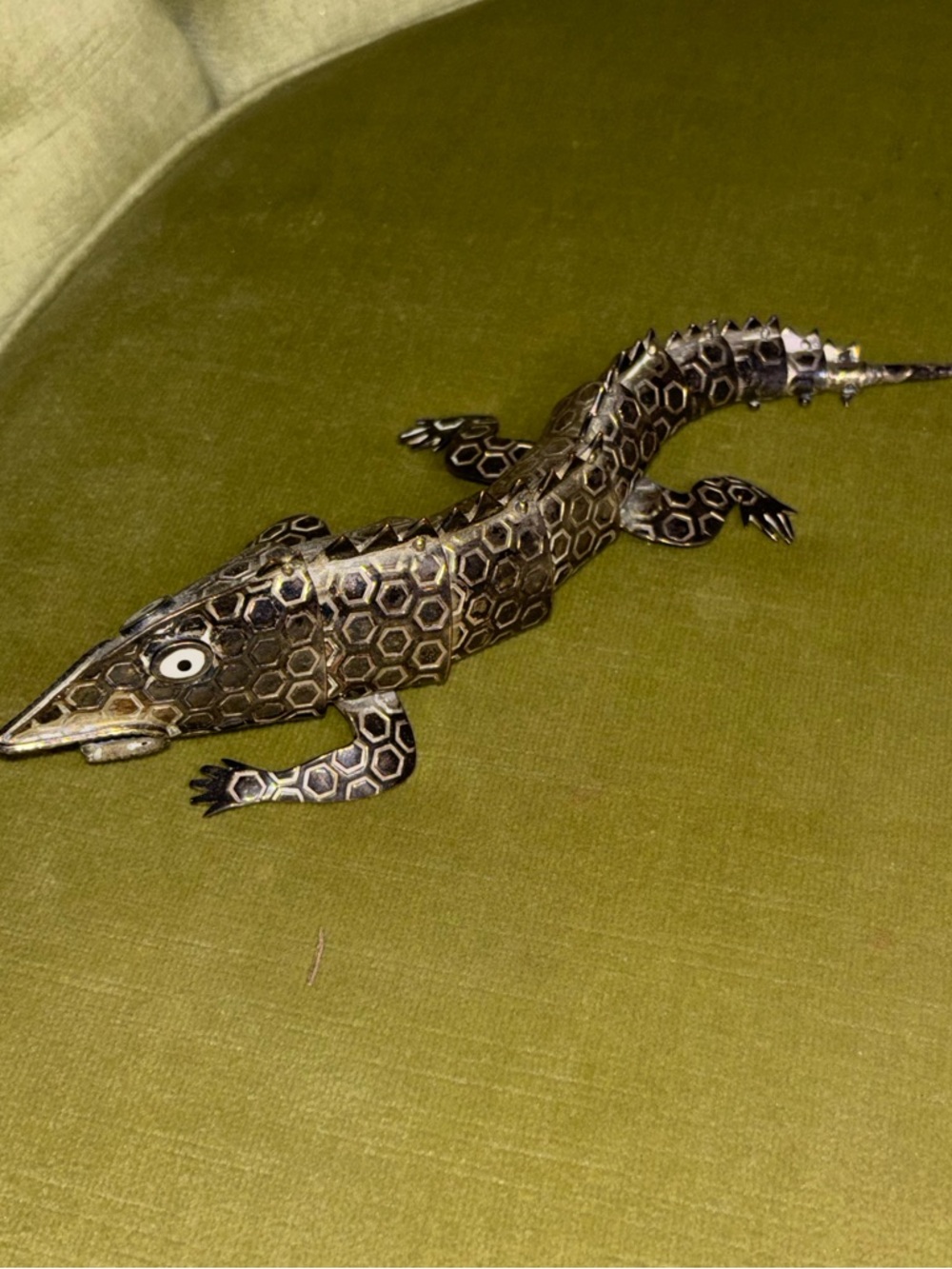Vintage Emilia Castillo Mexico Silver Inlay IGUANA LIZARD Gekko Bottle Opener - Picture 3 of 9